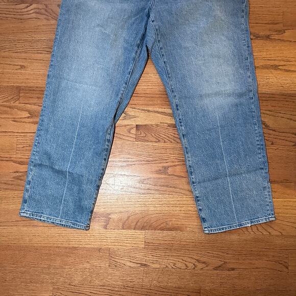 madewell plus curvy '90s straight jean rondell wash blue nn801 women size 16w - Picture 8 of 10